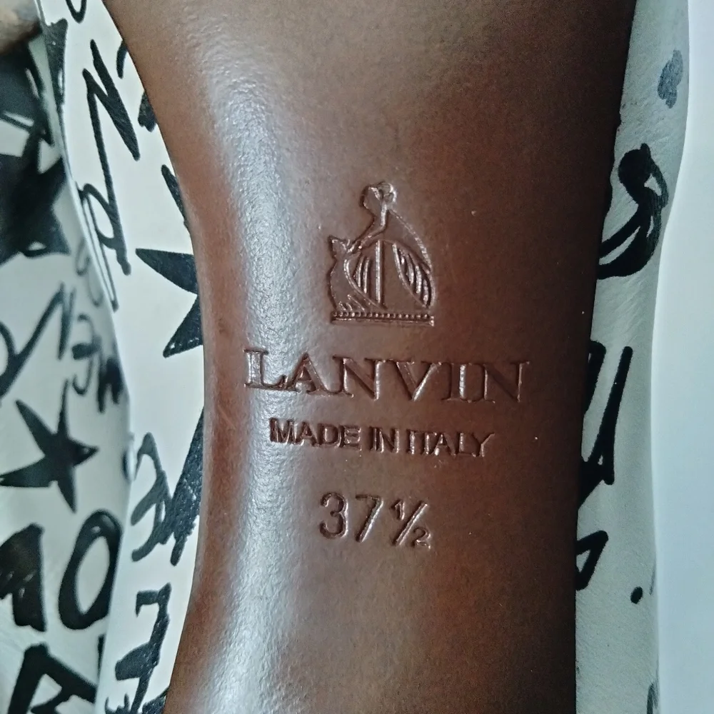 LANVIN BLACK/WHITE PRINTED. - Picture 9 of 10